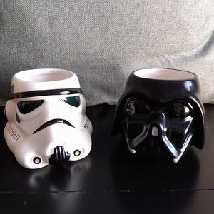 Pair of Ceramic Star Wars Coffee Mugs - Stormtrooper & Darth Vader